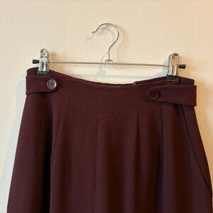 VINTAGE TAHARI BURGUNDY SUPER HIGH WAIST TROUSERS